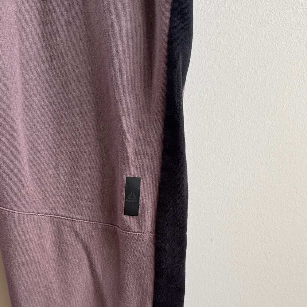 Reebok Mauve and Black Track Pants - Picture 2 of 8